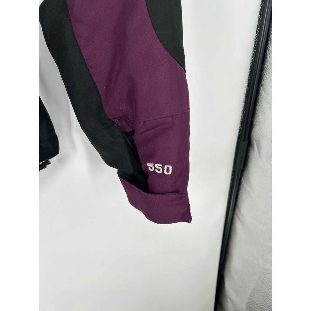 The North Face Steep Tech 550 Ski Jacket Womens L Purple Hooded Belted Snowboard - Picture 6 of 8
